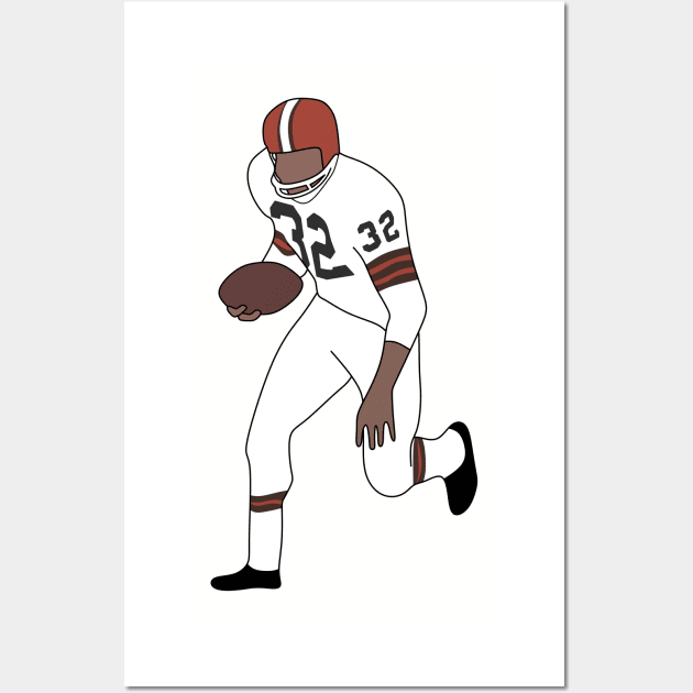 brown the number 32 Wall Art by rsclvisual